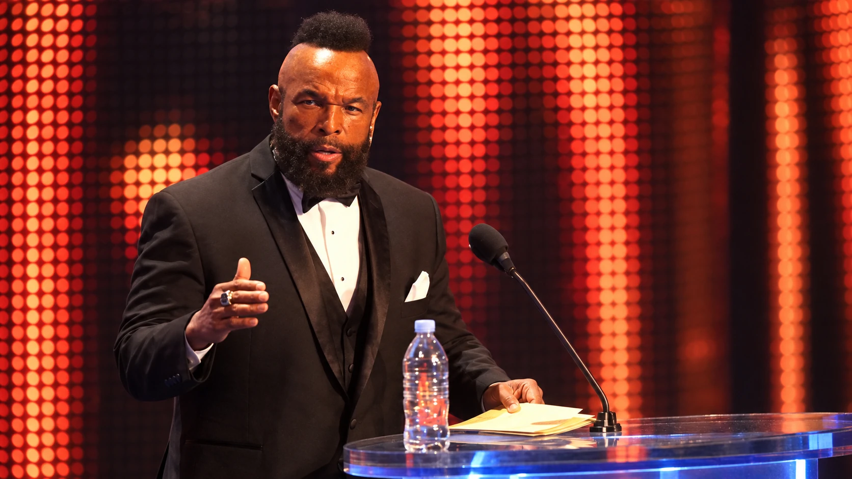 The 2014 WWE Hall of Fame appearance - laurence tureaud jr.