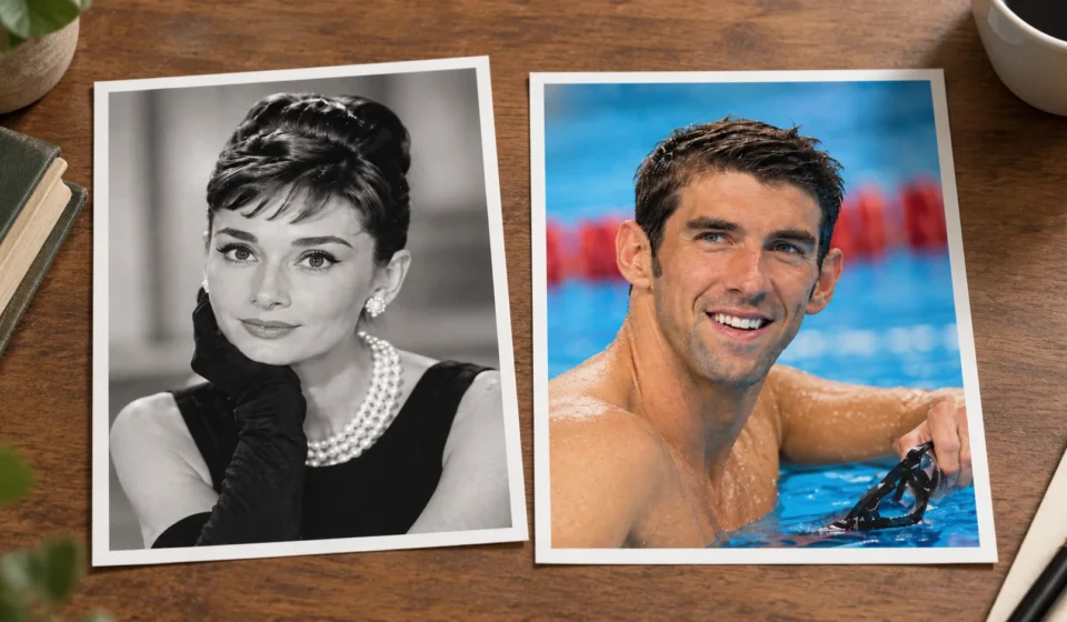 michael phelps and audrey hepburn